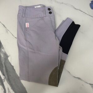 Tailored sportsman Kids Lavender and Black Riding Pants